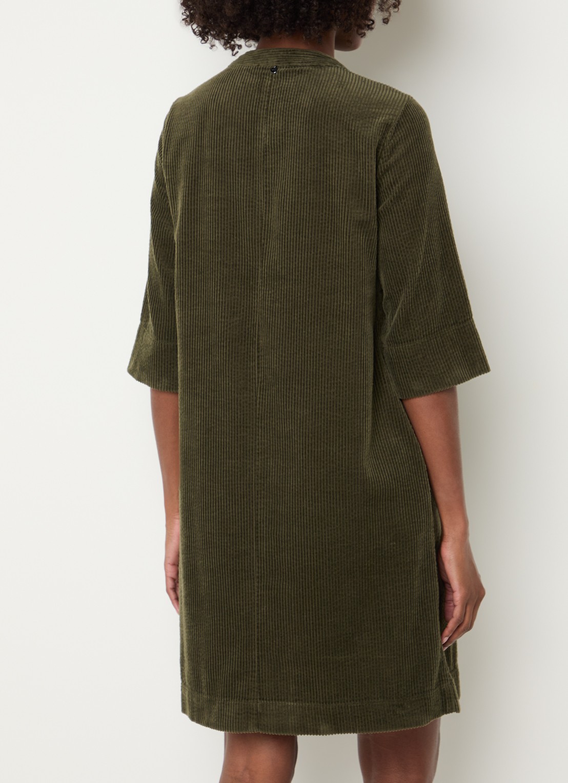 River Woods Mini tuniekjurk van corduroy - achterkant 2 olijfgroen