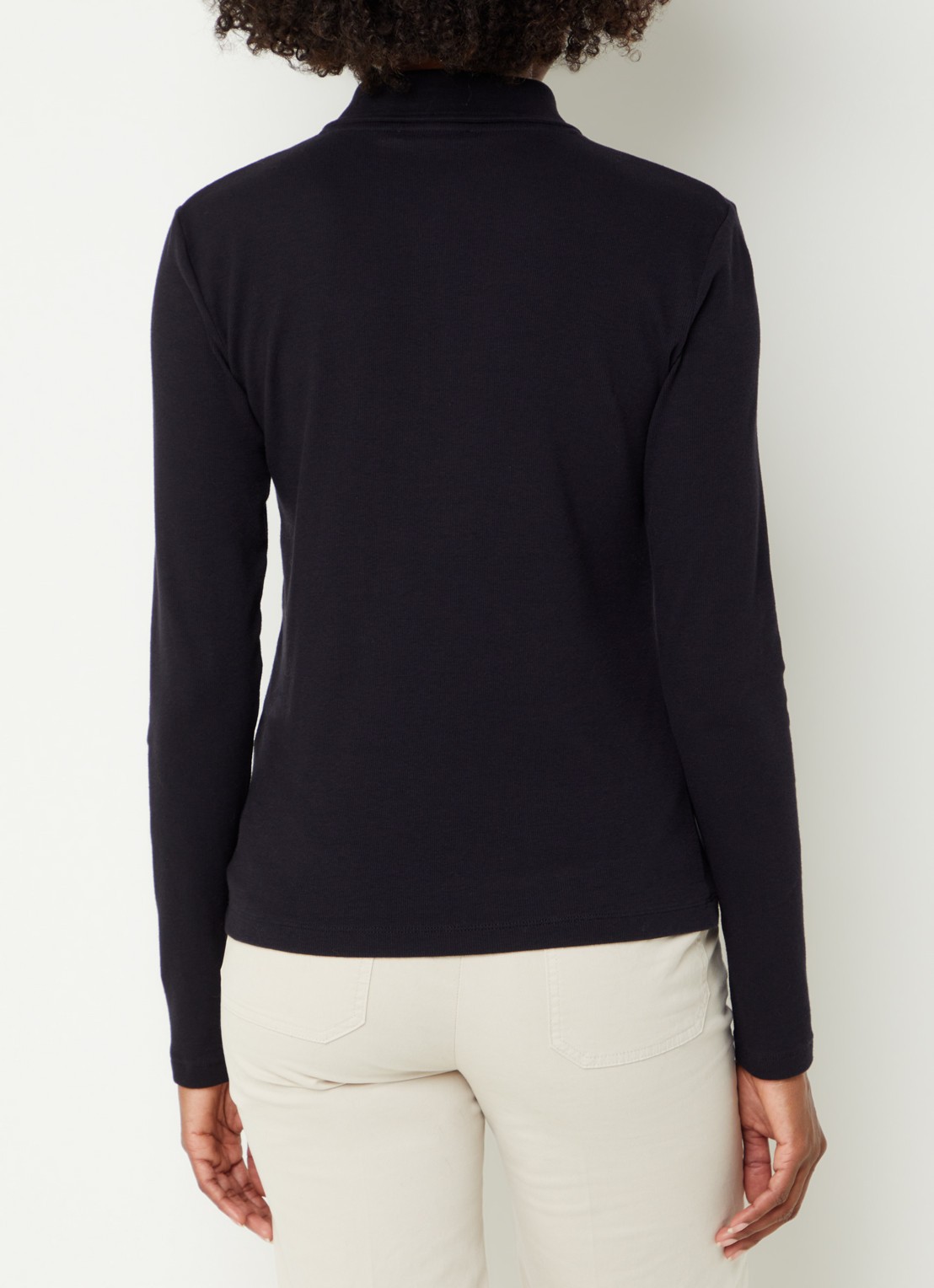 River Woods Polo met stretch - achterkant donkerblauw