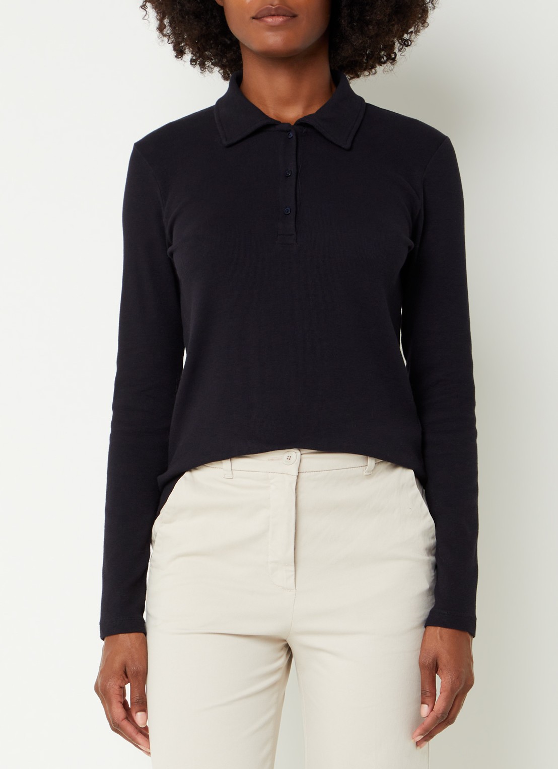 River Woods Polo met stretch - detail 2 donkerblauw