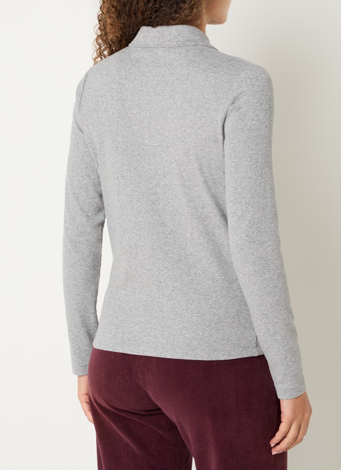 River Woods Polo met stretch - achterkant 2 lichtgrijs