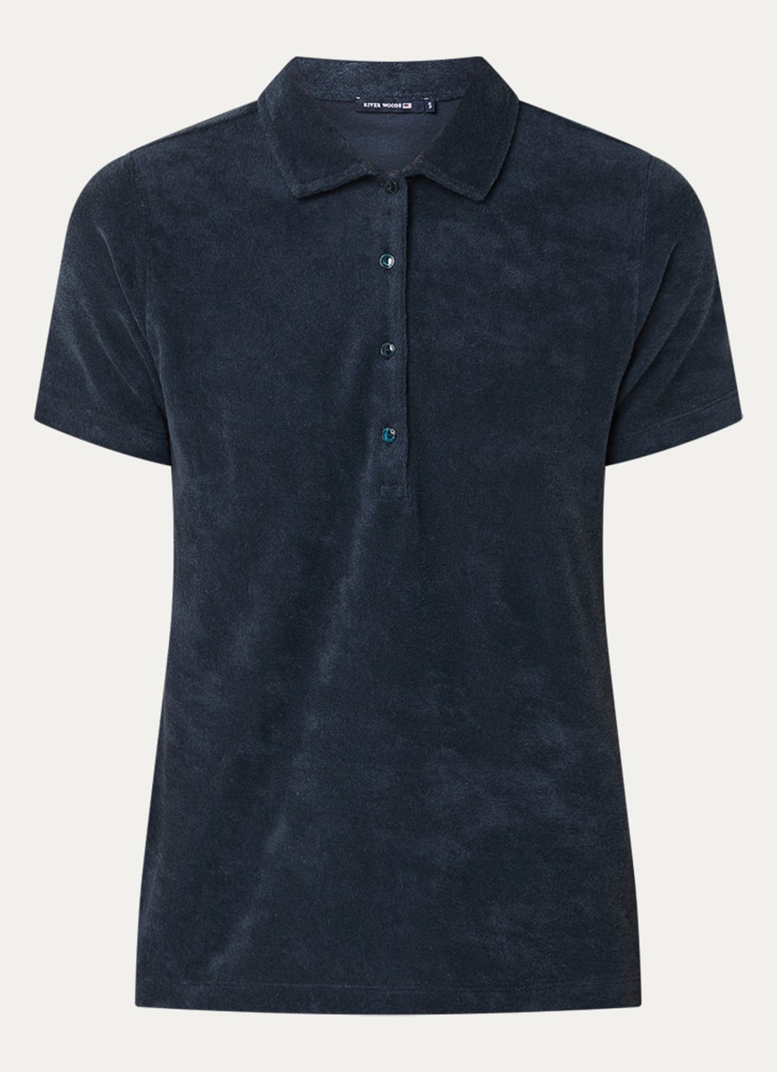 River Woods Polo van fleece  - voorkant 3 donkerblauw
