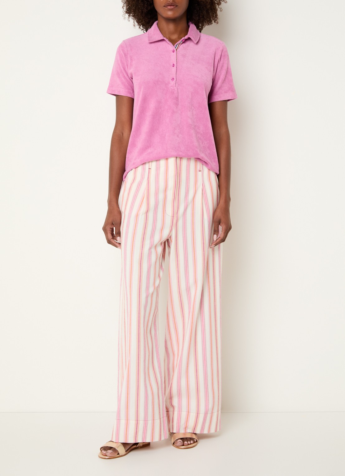 River Woods Polo van fleece  - voorkant 4 paars