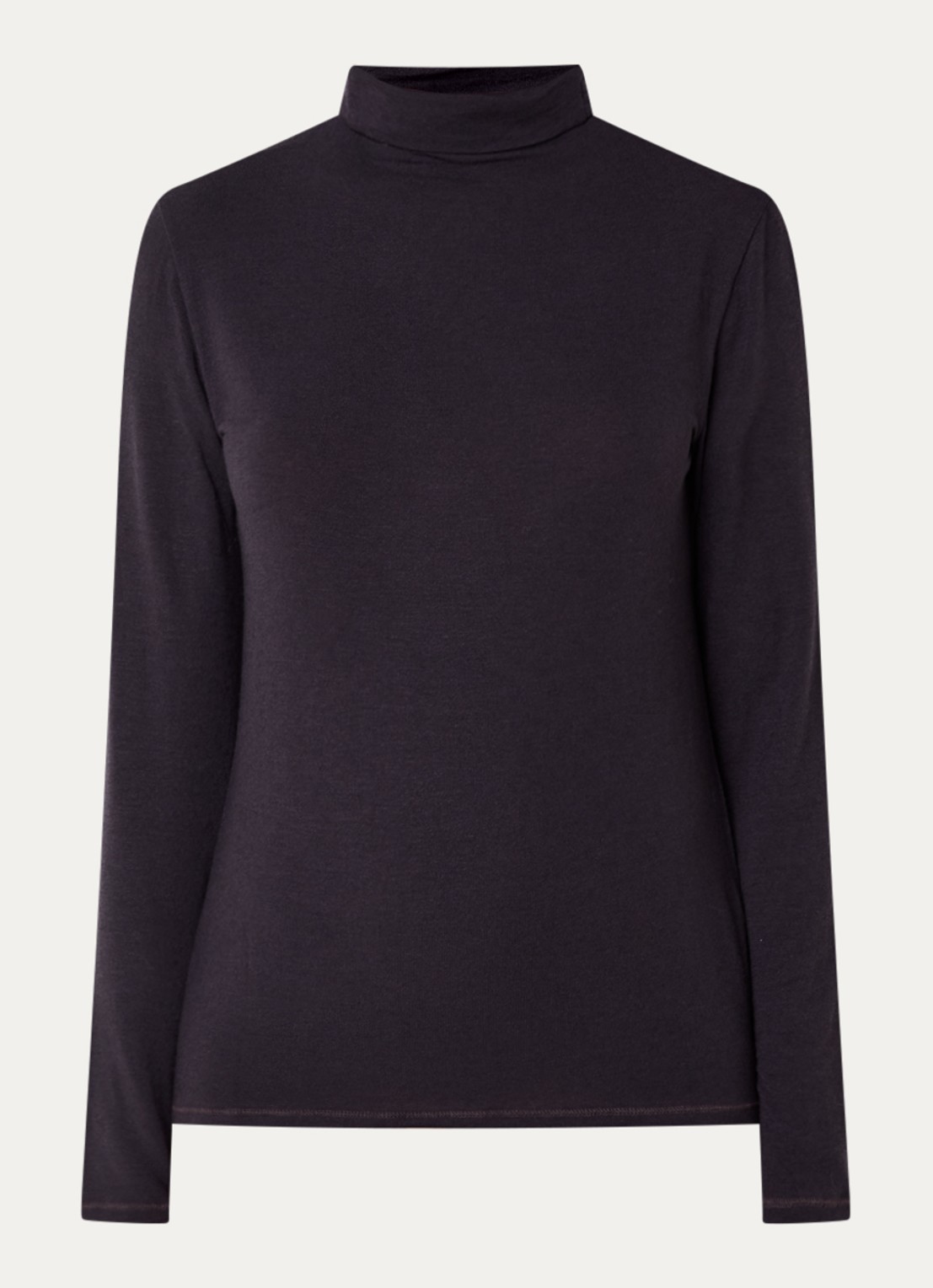 River Woods Pullover in wolblend met col - voorkant 3 blauw