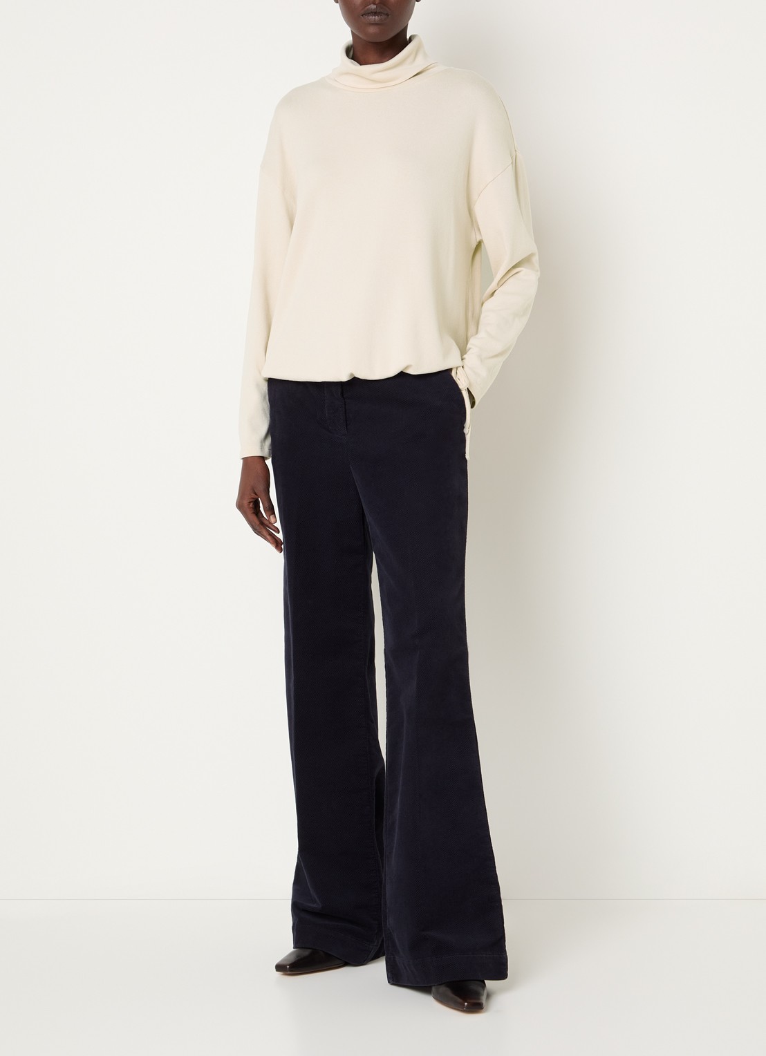 River Woods Pullover met col - voorkant 3 beige