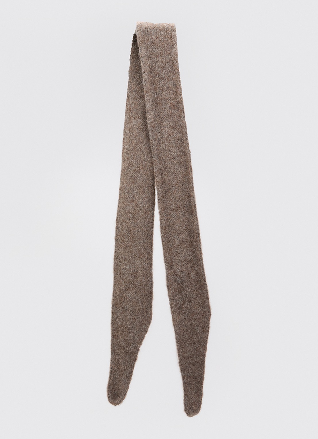 River Woods Sjaal in alpaca wolblend 170 x 10 cm - voorkant donkerbeige