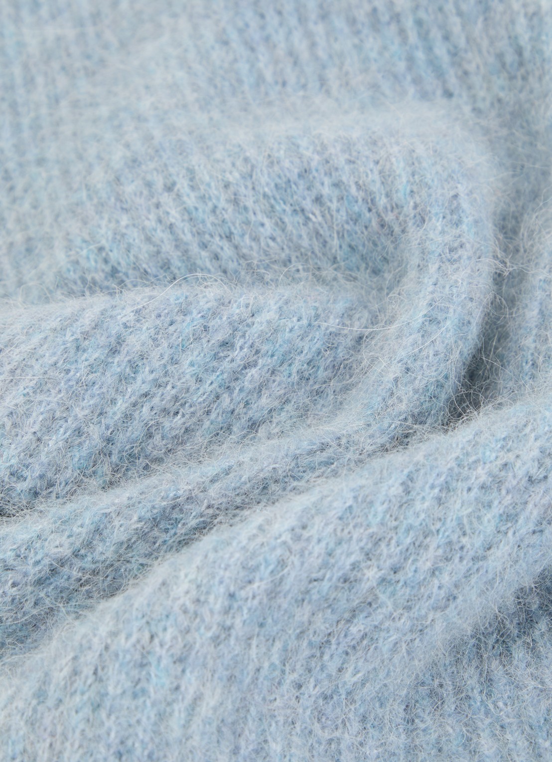 River Woods Sjaal in wolblend 90 x 30 cm - detail 3 indigo