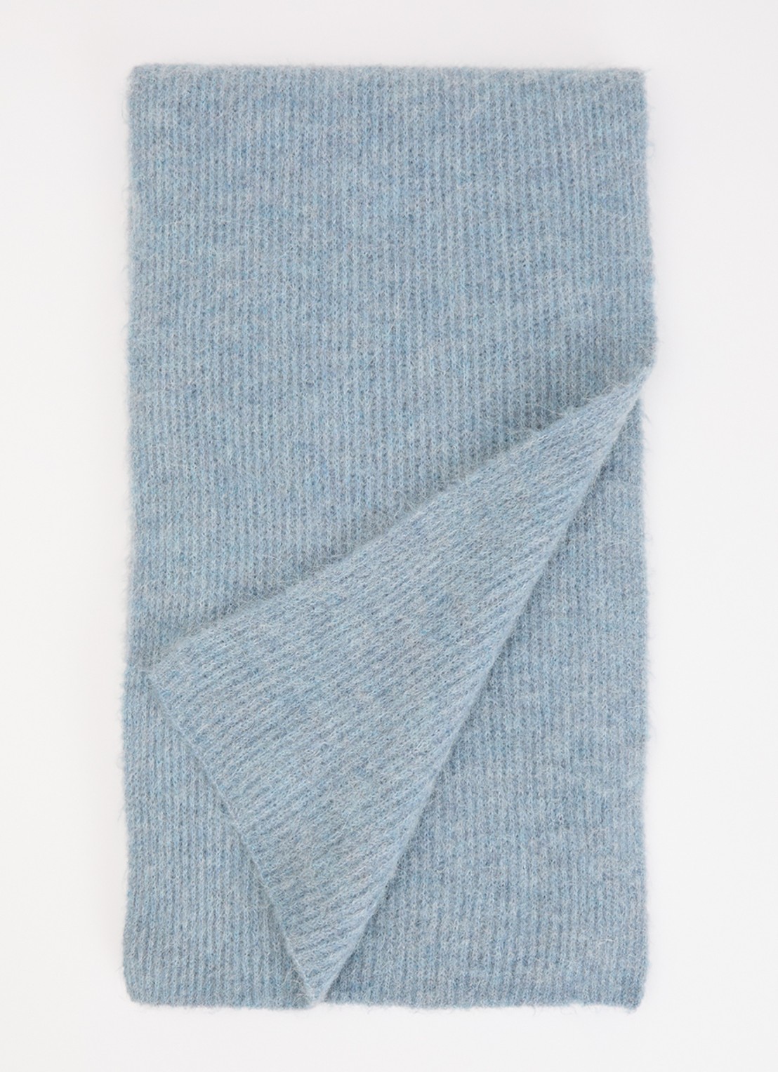 River Woods Sjaal in wolblend 90 x 30 cm - voorkant indigo
