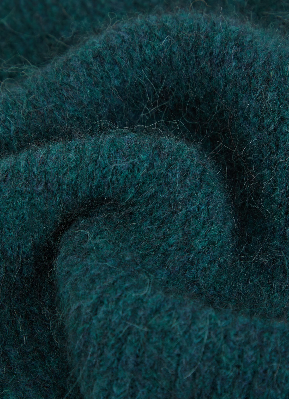 River Woods Sjaal in wolblend 90 x 30 cm - detail 2 groen