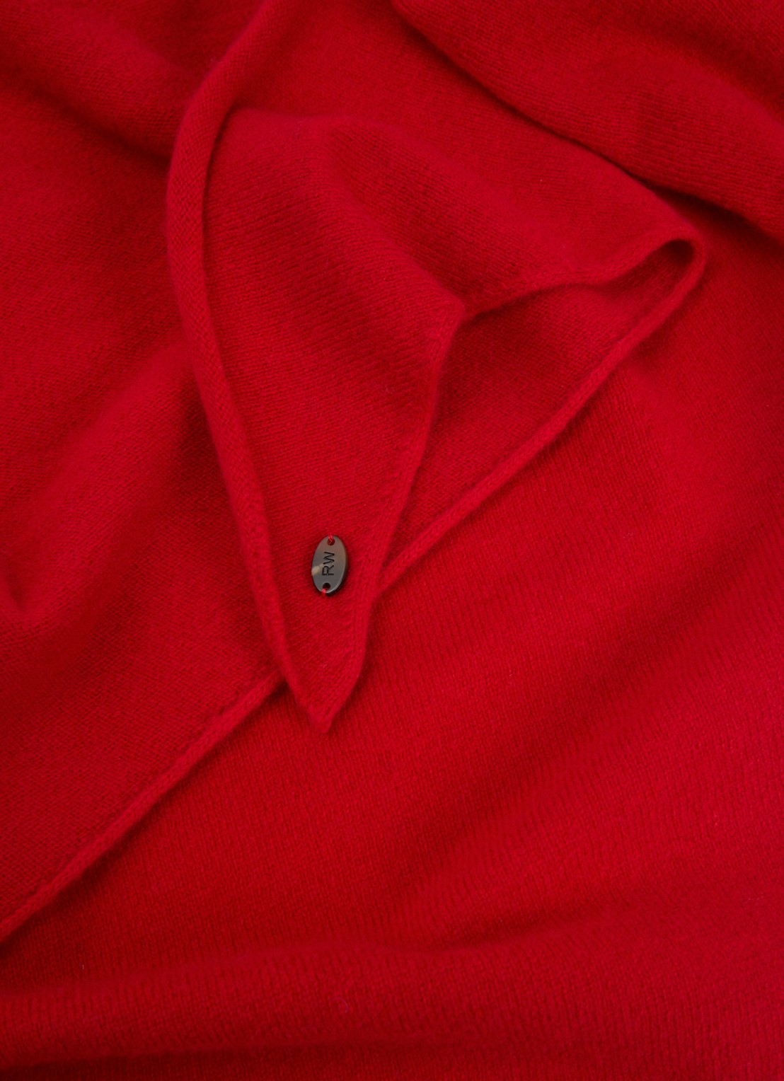 River Woods Sjaal van merino wol 140 x 55 cm - detail rood