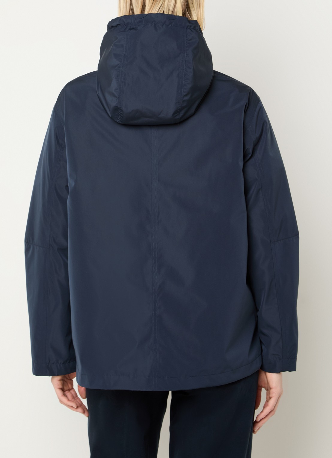 River Woods Softshell regenjas met capuchon - achterkant 4 donkerblauw