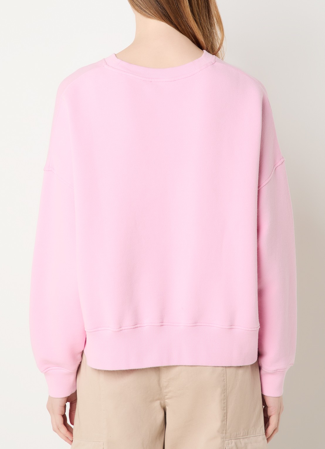 River Woods Sweater met paisley dessin - achterkant roze