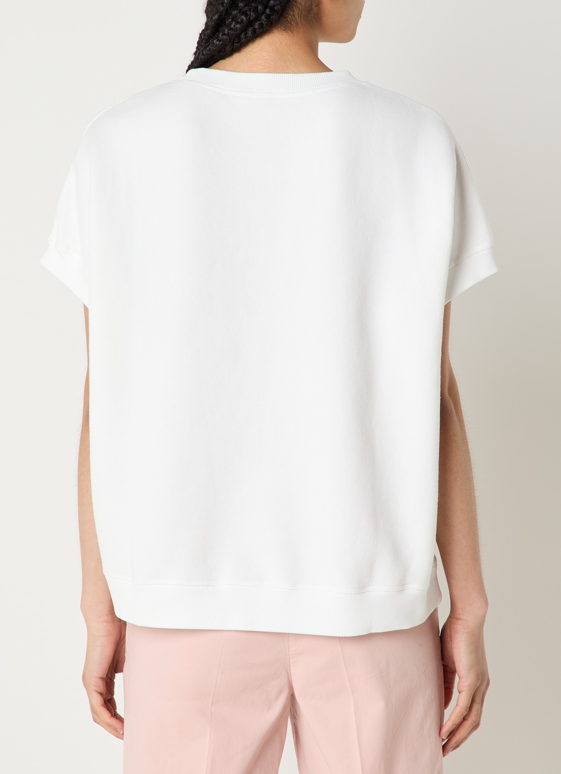 River Woods Sweater met print  - achterkant wit