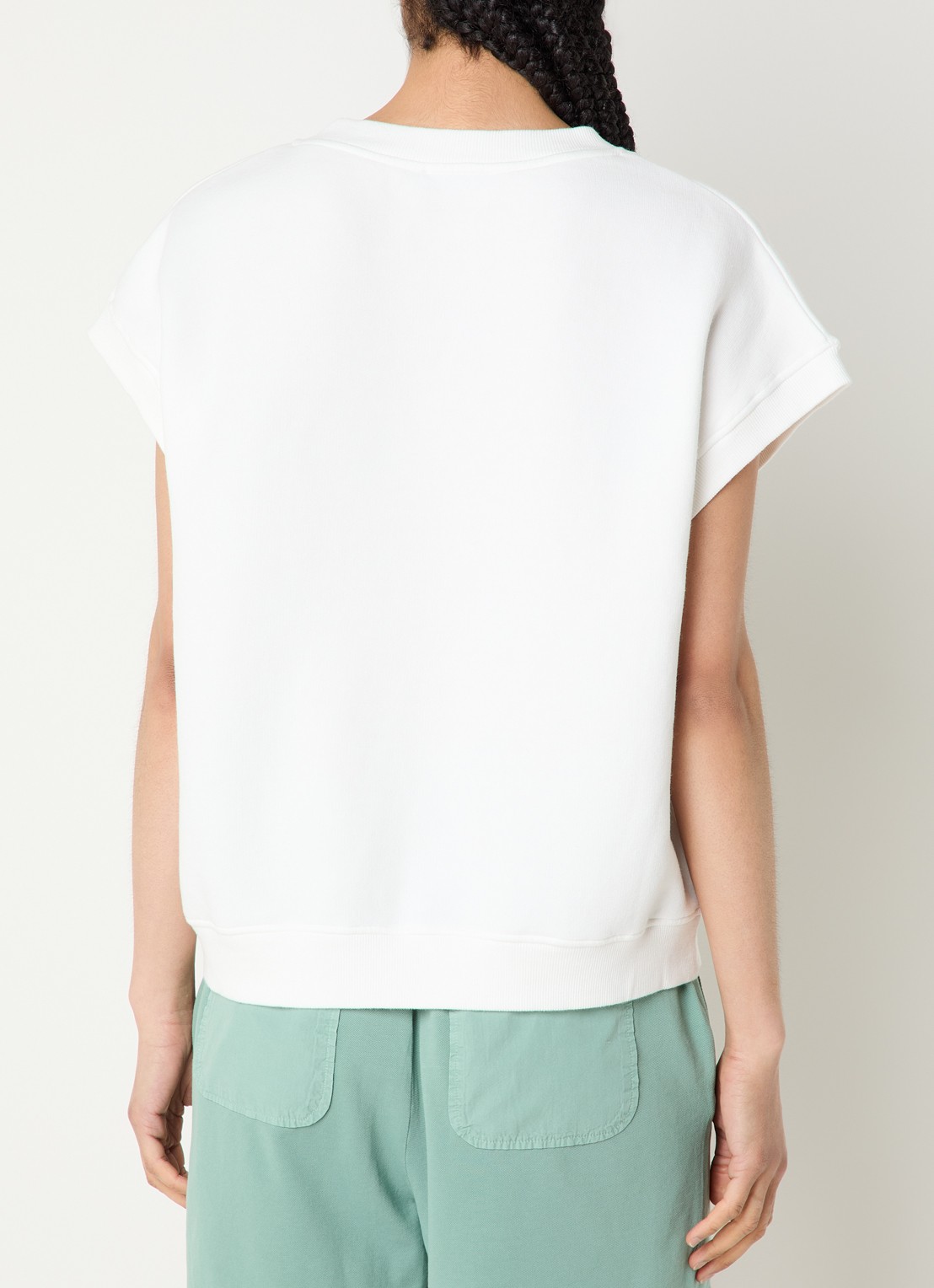 River Woods Sweater met V-hals  - achterkant 3 wit