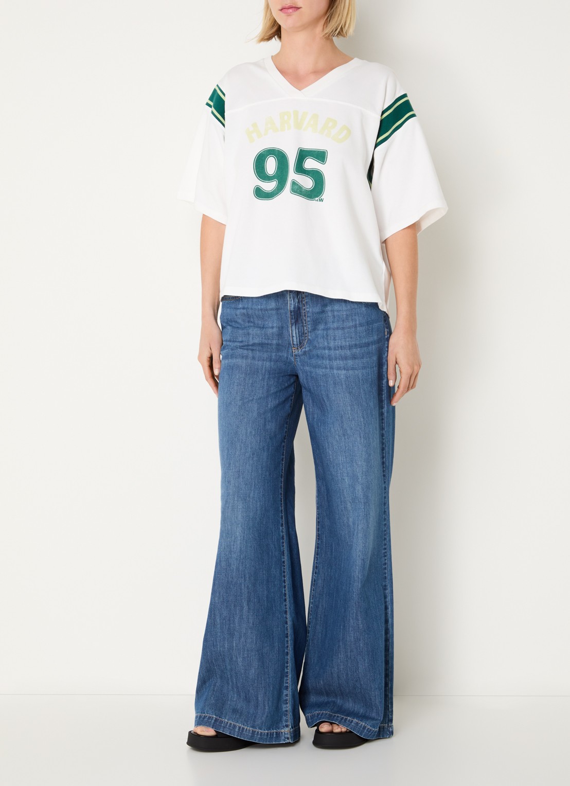 River Woods T-shirt met print - voorkant 2 donkergroen