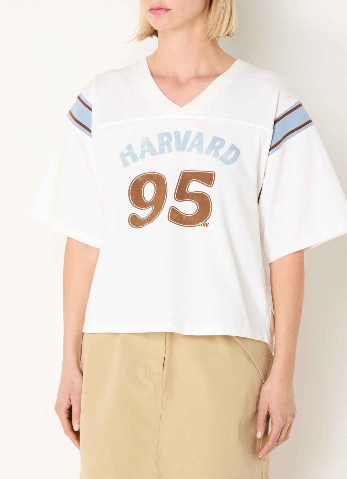 River Woods T-shirt met print - detail 4 wit