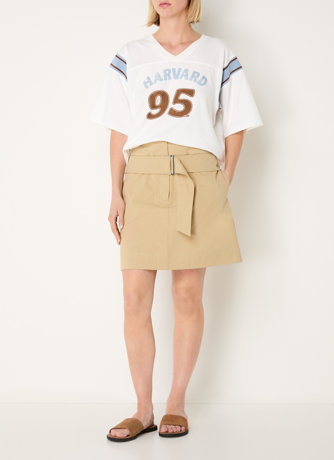 River Woods T-shirt met print - voorkant 3 wit