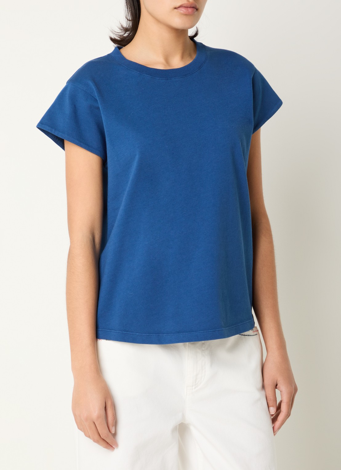 River Woods T-shirt met ronde hals - detail 2 indigo