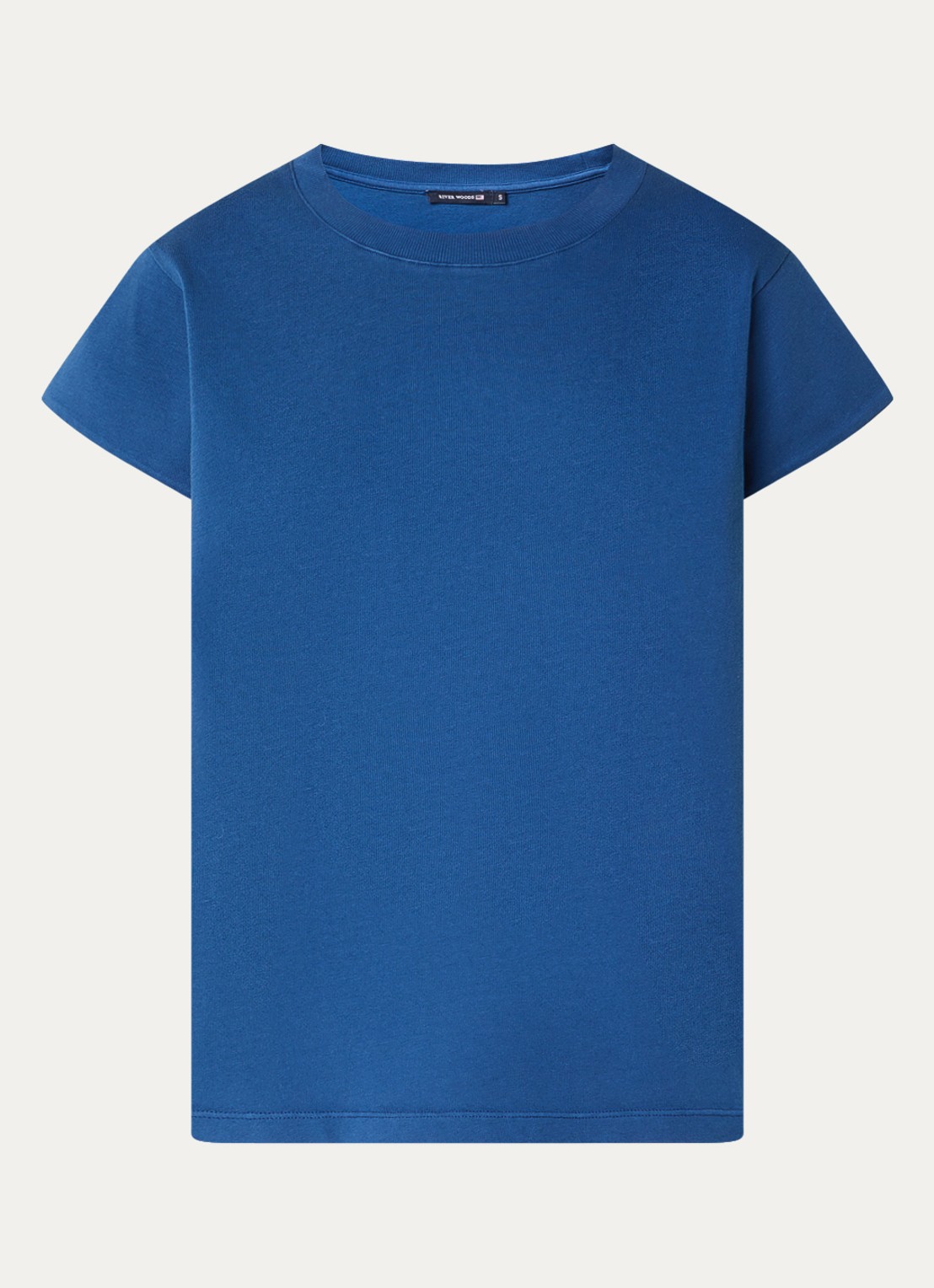 River Woods T-shirt met ronde hals - voorkant 3 indigo