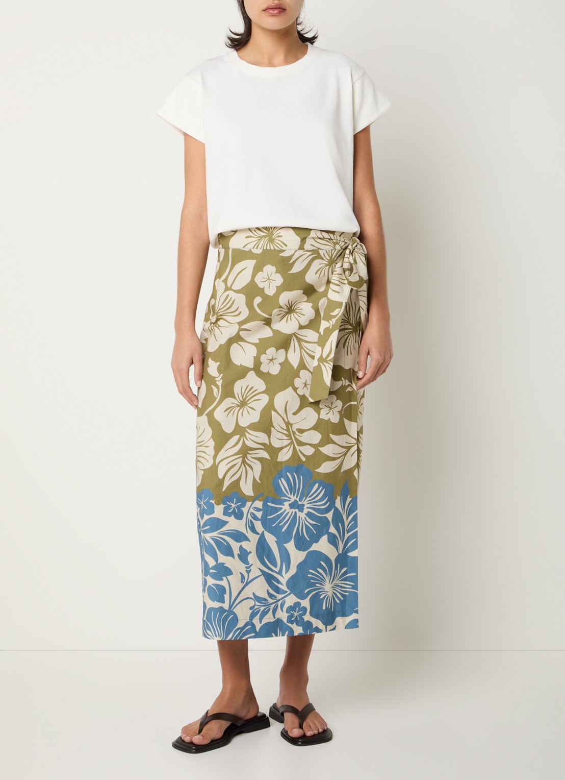 River Woods T-shirt met ronde hals - voorkant 2 wit