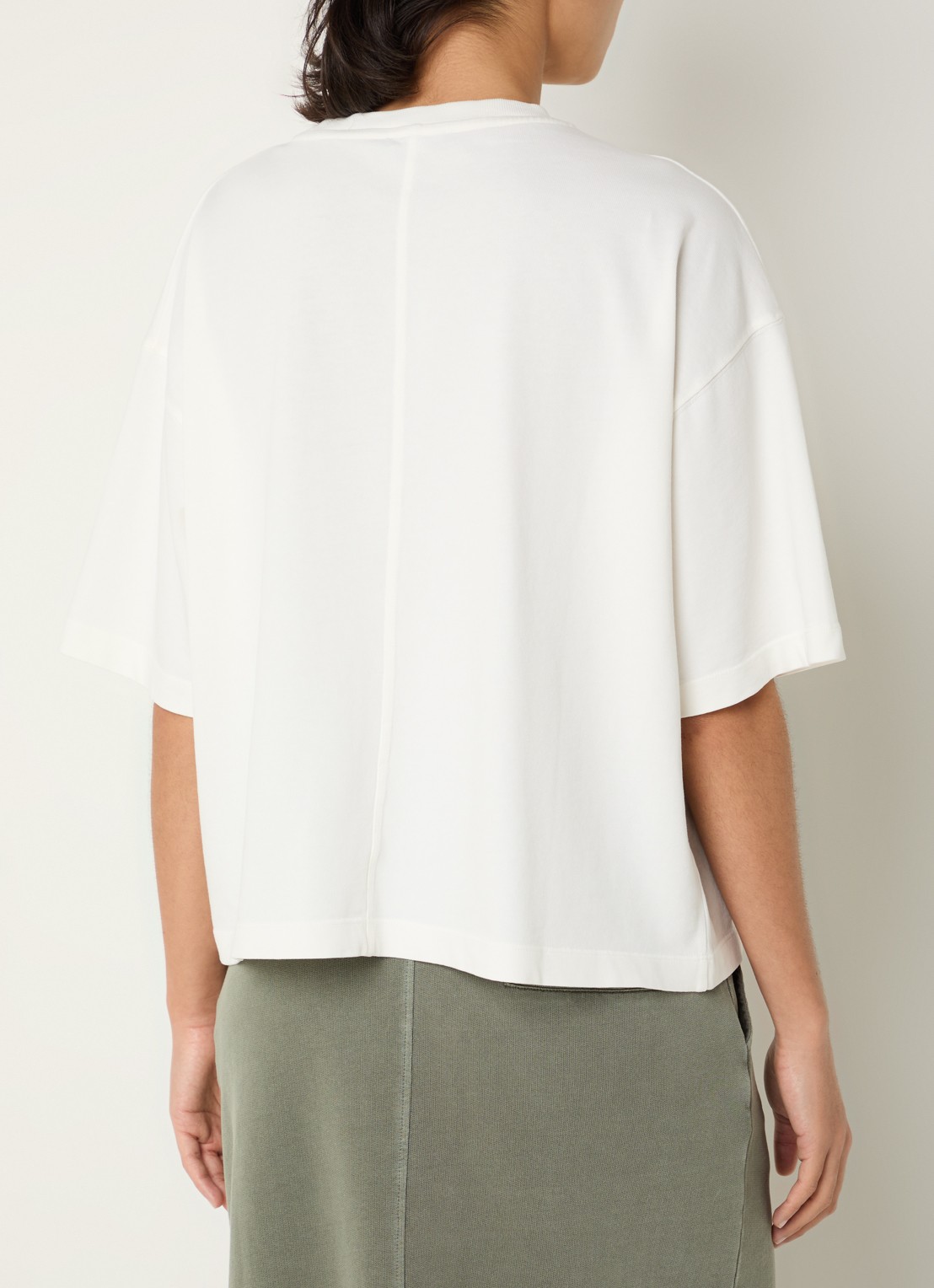 River Woods T-shirt met ronde hals - achterkant wit