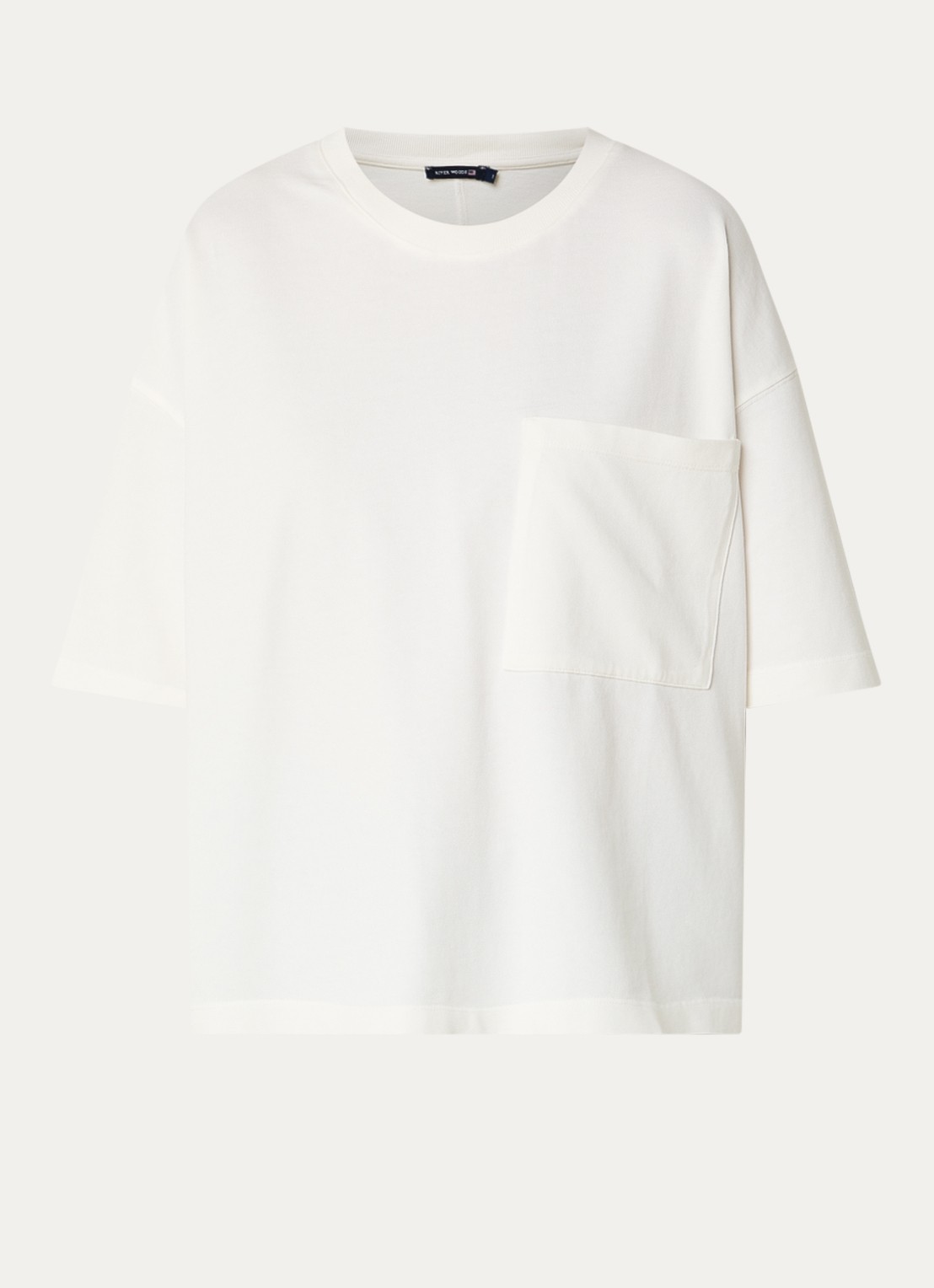 River Woods T-shirt met ronde hals - voorkant 2 wit