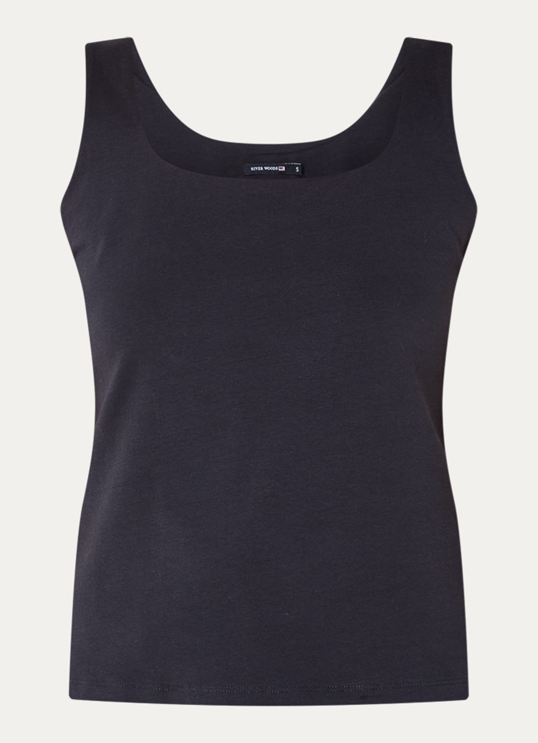 River Woods Tanktop met ronde hals - voorkant 3 donkerblauw