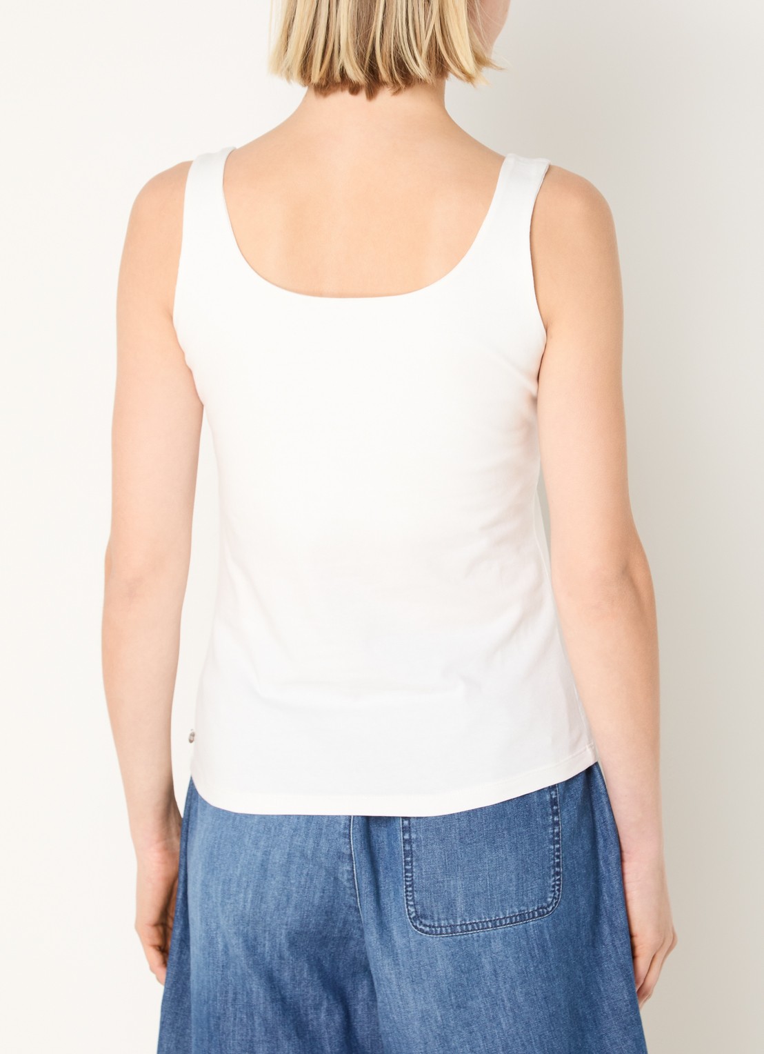 River Woods Tanktop met ronde hals - achterkant 3 gebroken wit
