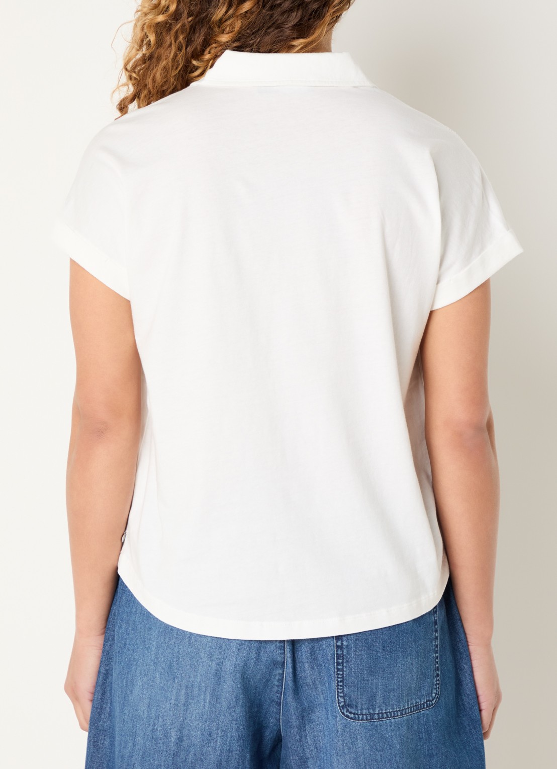 River Woods Tuniek met broderie - achterkant wit