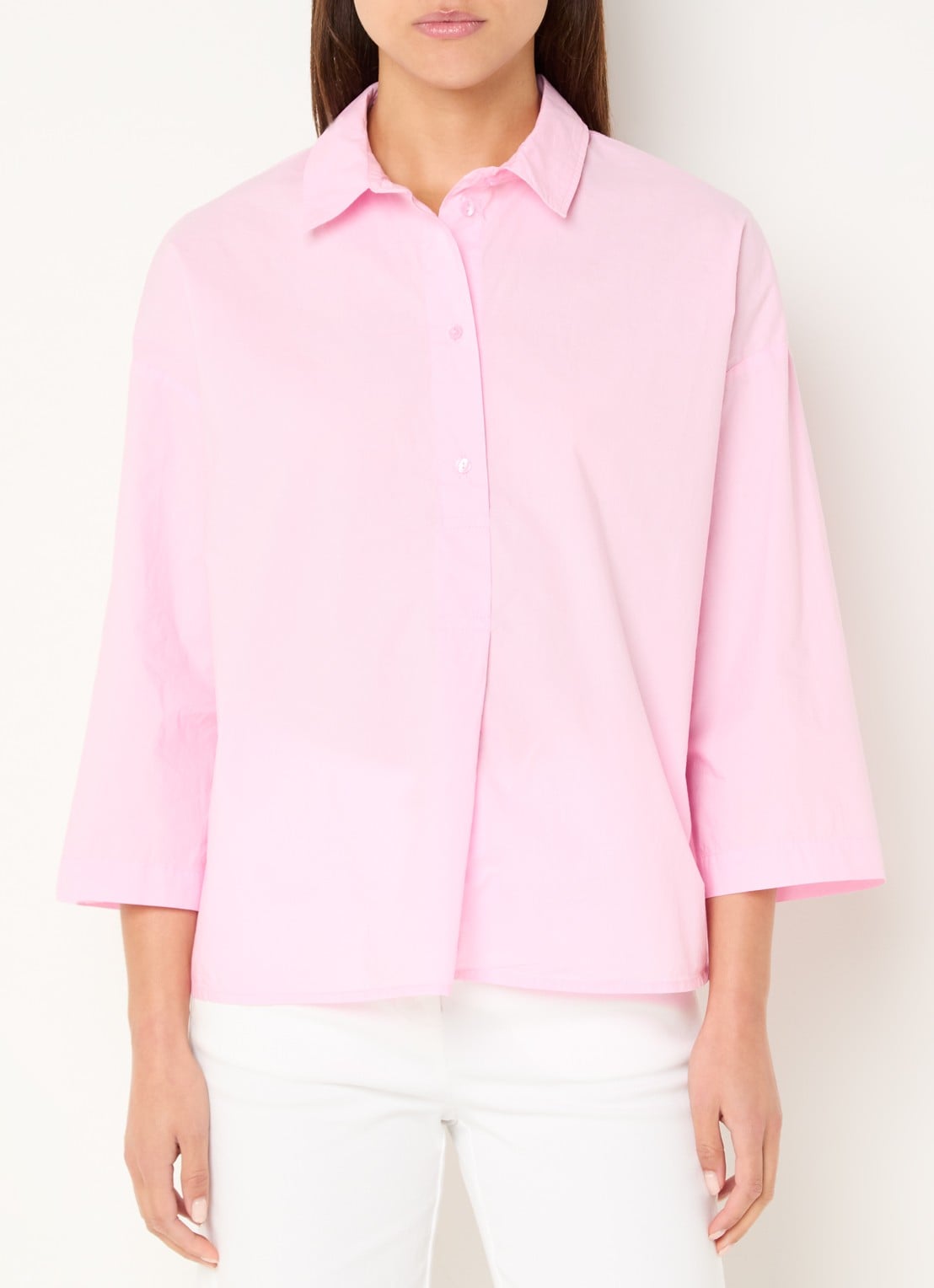 River Woods Tuniek met plooidetail - detail 7 roze