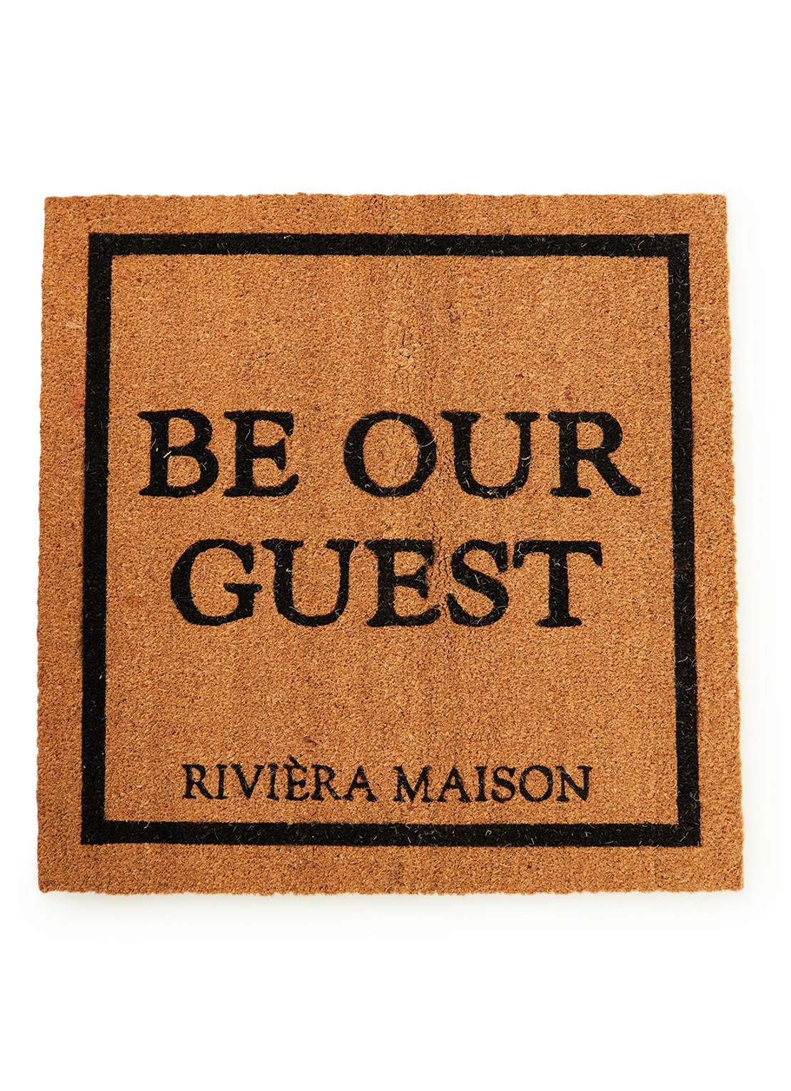 Rivièra Maison Guest deurmat 80 x 80 cm - voorkant lichtbruin