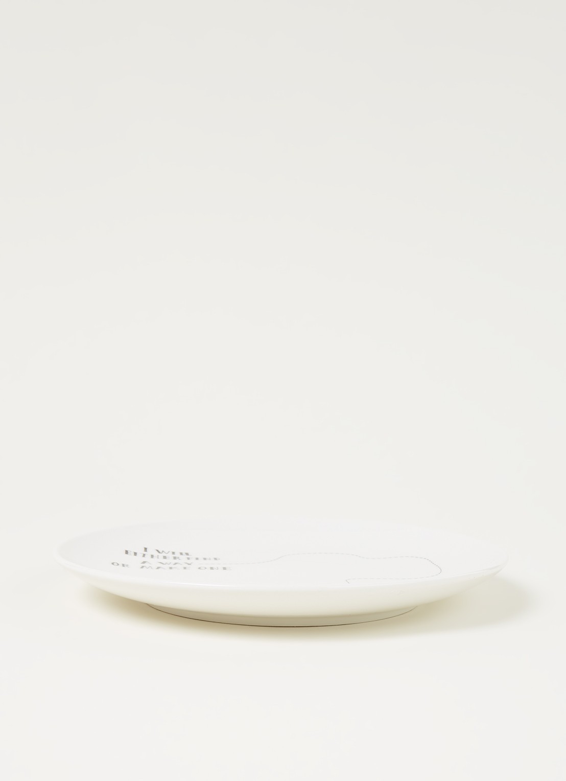 Rivièra Maison Happy ontbijtbord 20 cm - voorkant 3 wit