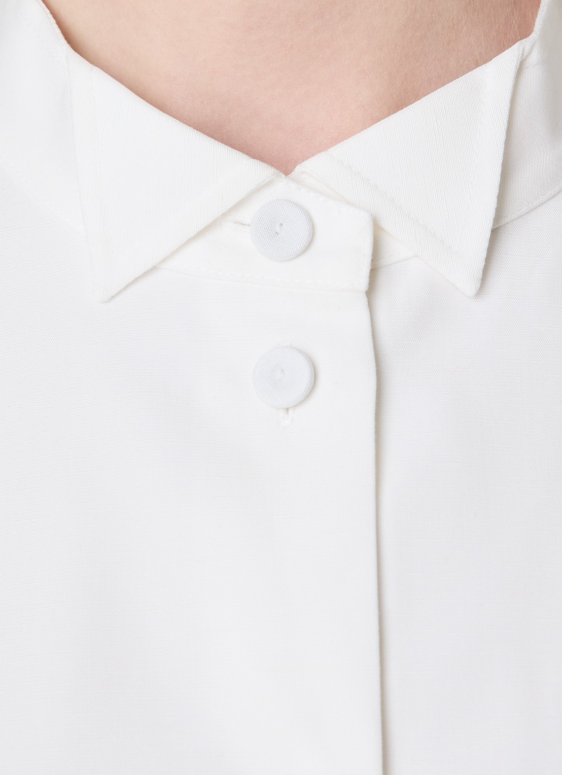 Róhe Blouse met kraag - detail 3 gebroken wit