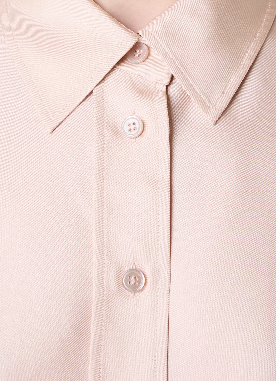 Róhe Blouse van zijde - detail 3 lichtroze