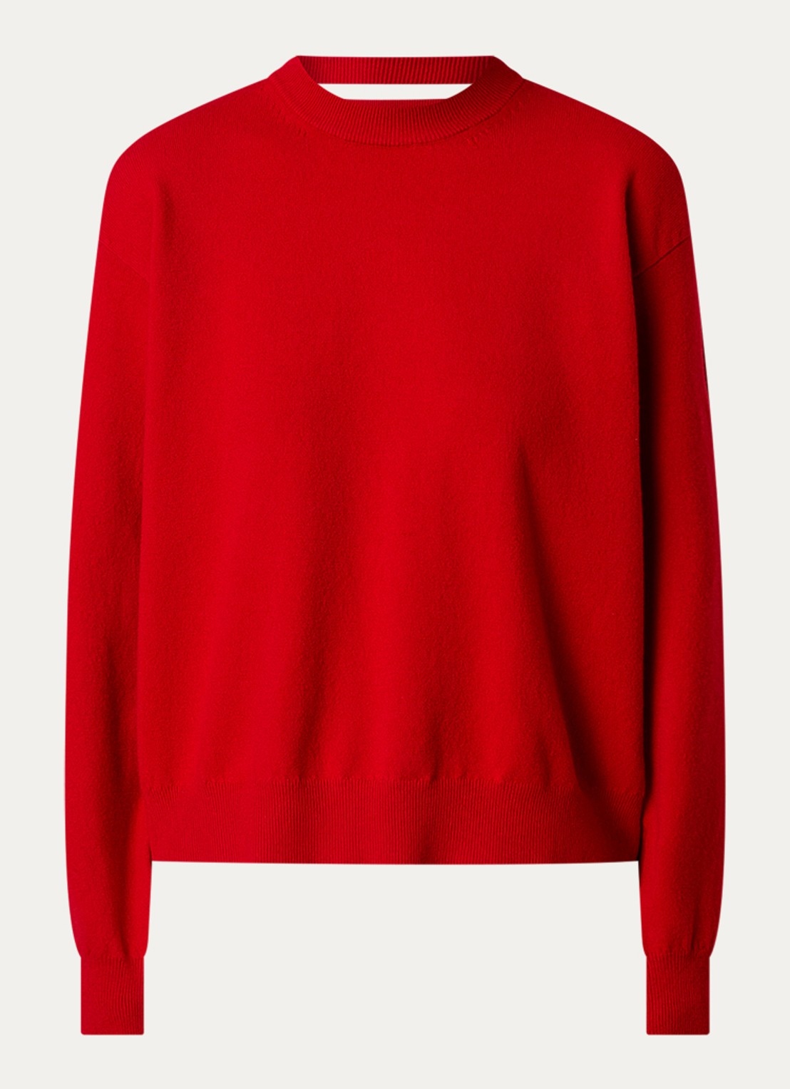 Róhe Fijngebreide pullover in kasjmierblend - voorkant 4 rood