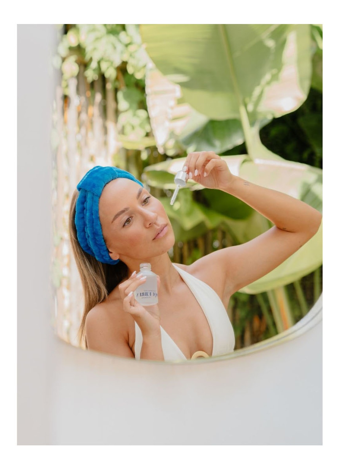 ROQUEBRUN. Headband - haarband - detail 3 blauw