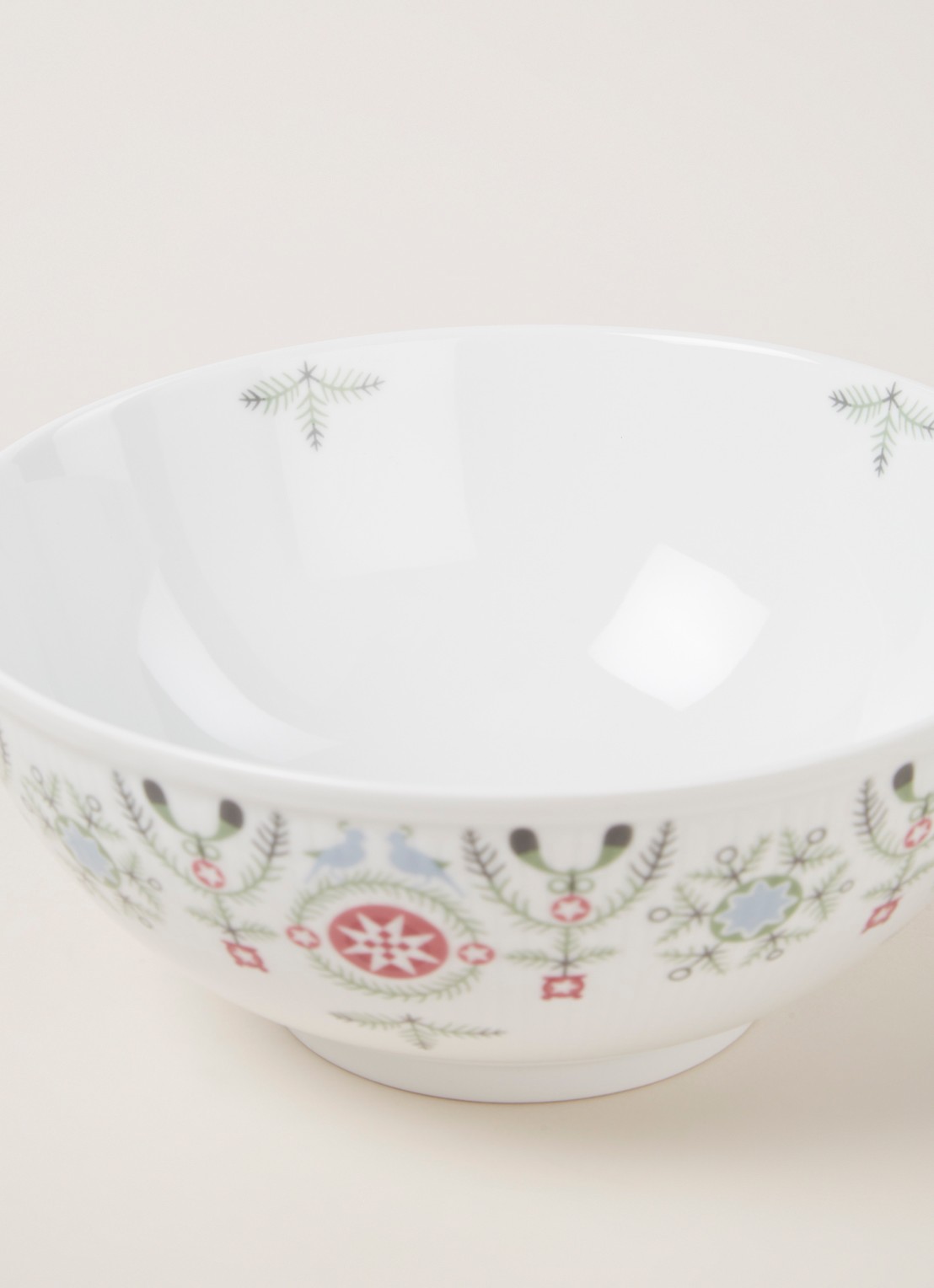 Rörstrand Swedish Grace Winter serveerschaal 21 cm - detail wit