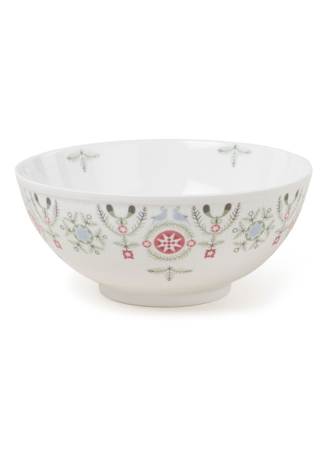 Rörstrand Swedish Grace Winter serveerschaal 21 cm - voorkant 2 wit