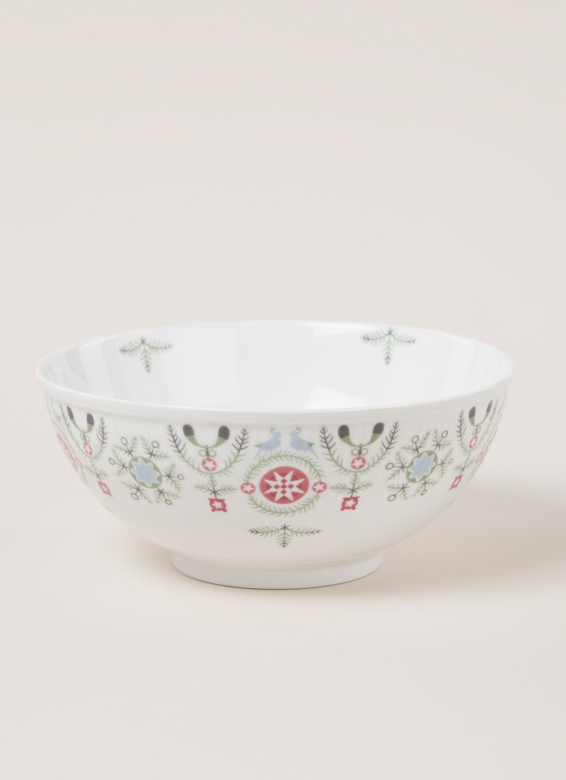 Rörstrand Swedish Grace Winter serveerschaal 21 cm - voorkant 3 wit