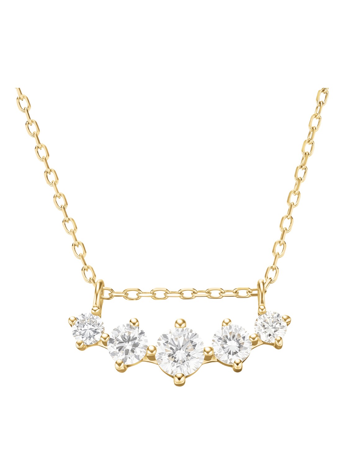 Rosefield 5 Stone ketting van 14 karaat geelgoud - detail 3 goud