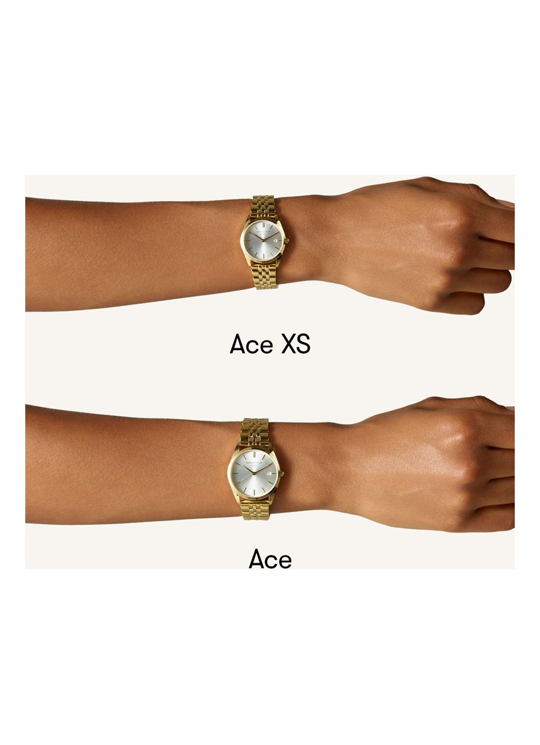 Rosefield Ace horloge ASDSSG-A16 - detail 2 goud