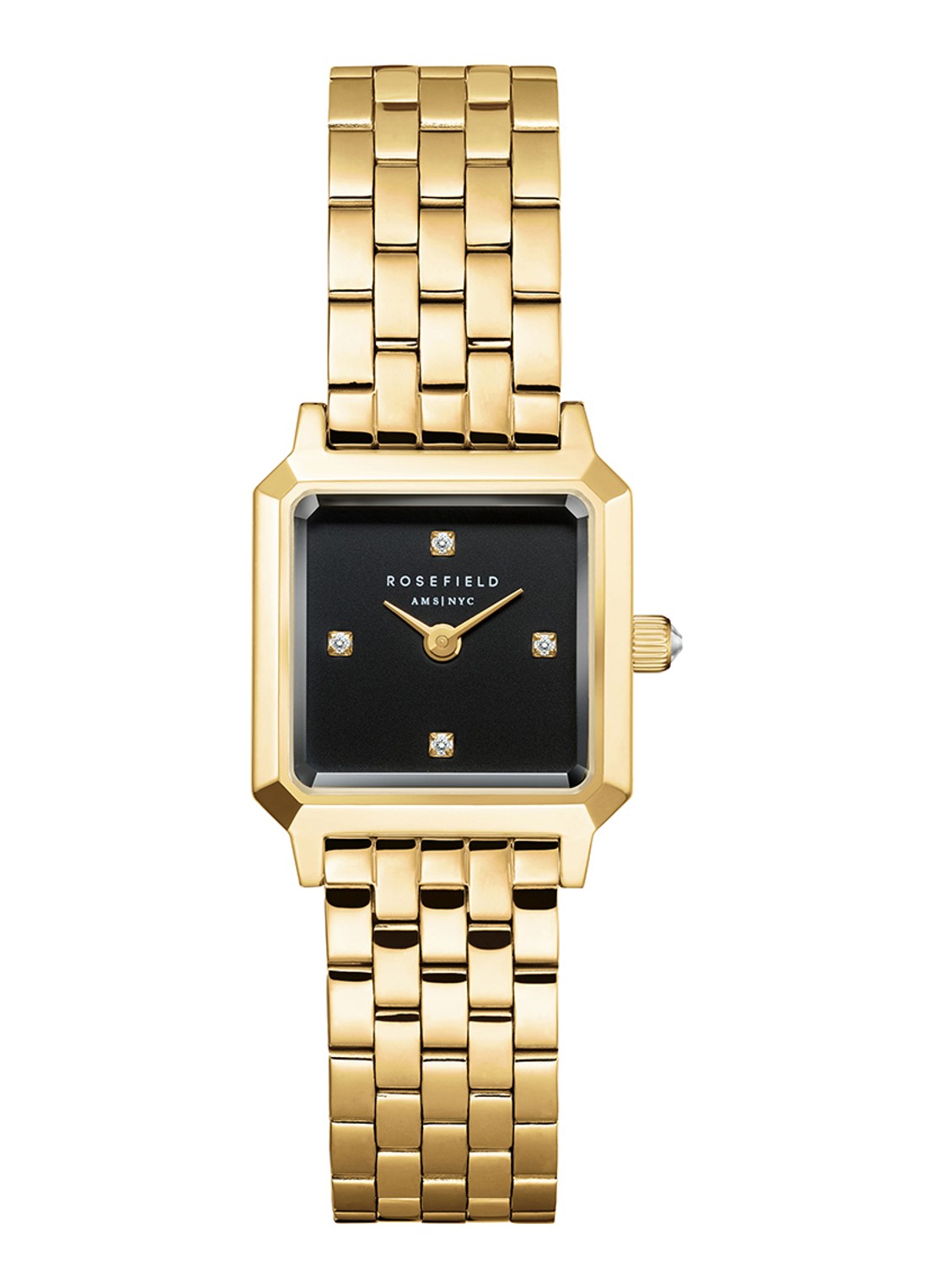 Rosefield Boxelle horloge BBGSG-B08 - voorkant 4 goud