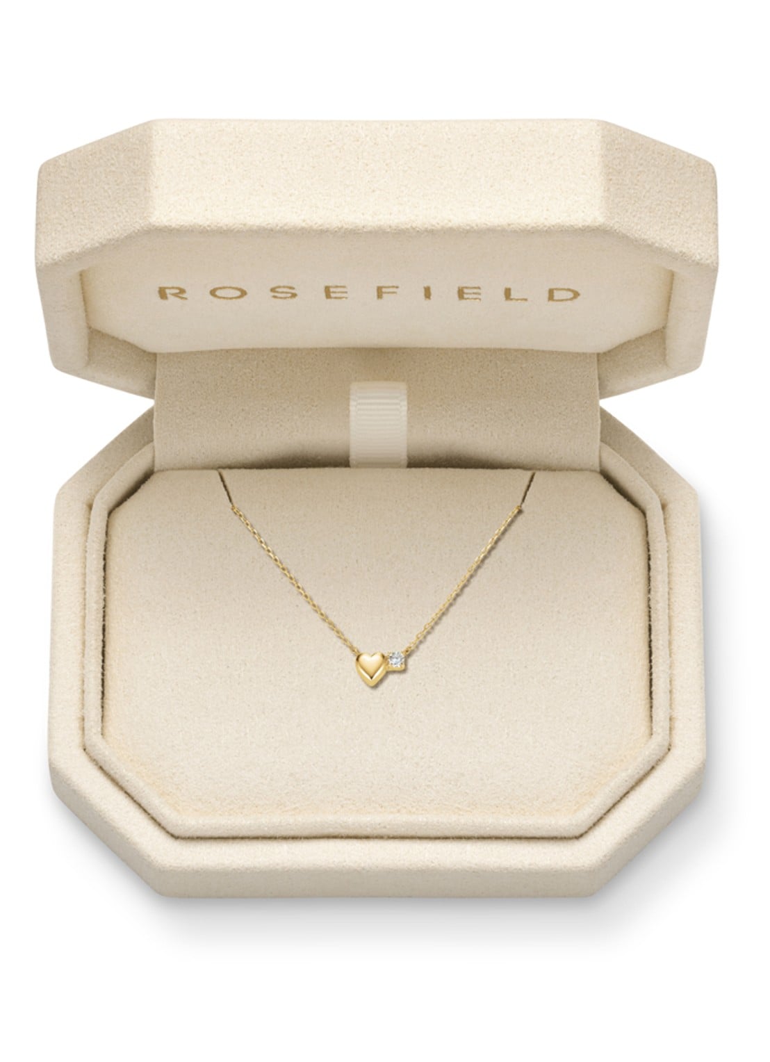 Rosefield Heart ketting van 14 karaat geelgoud - detail 6 goud