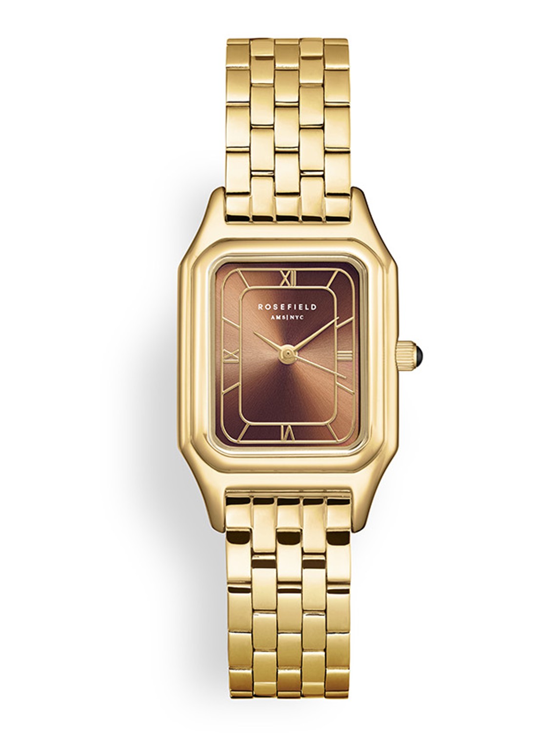 Rosefield Ivy horloge OCBGSG-OC05 - voorkant goud