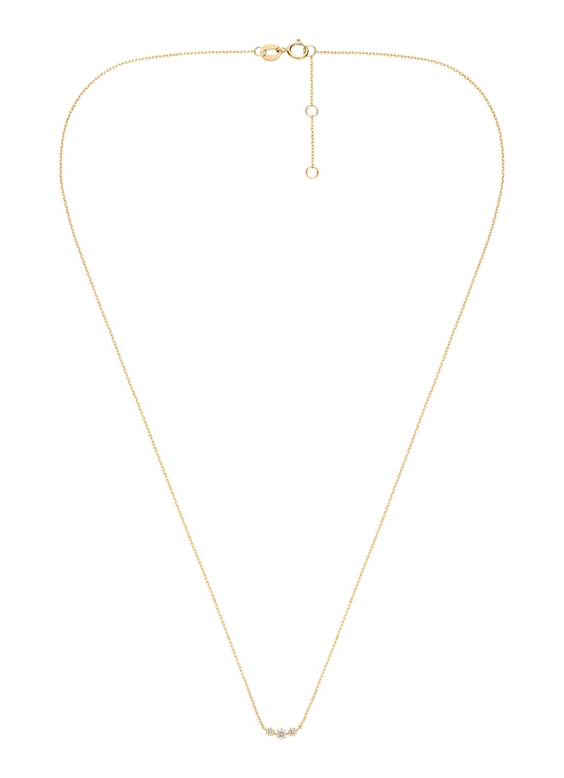 Rosefield Ketting van 14 karaat geelgoud - detail 3 goud