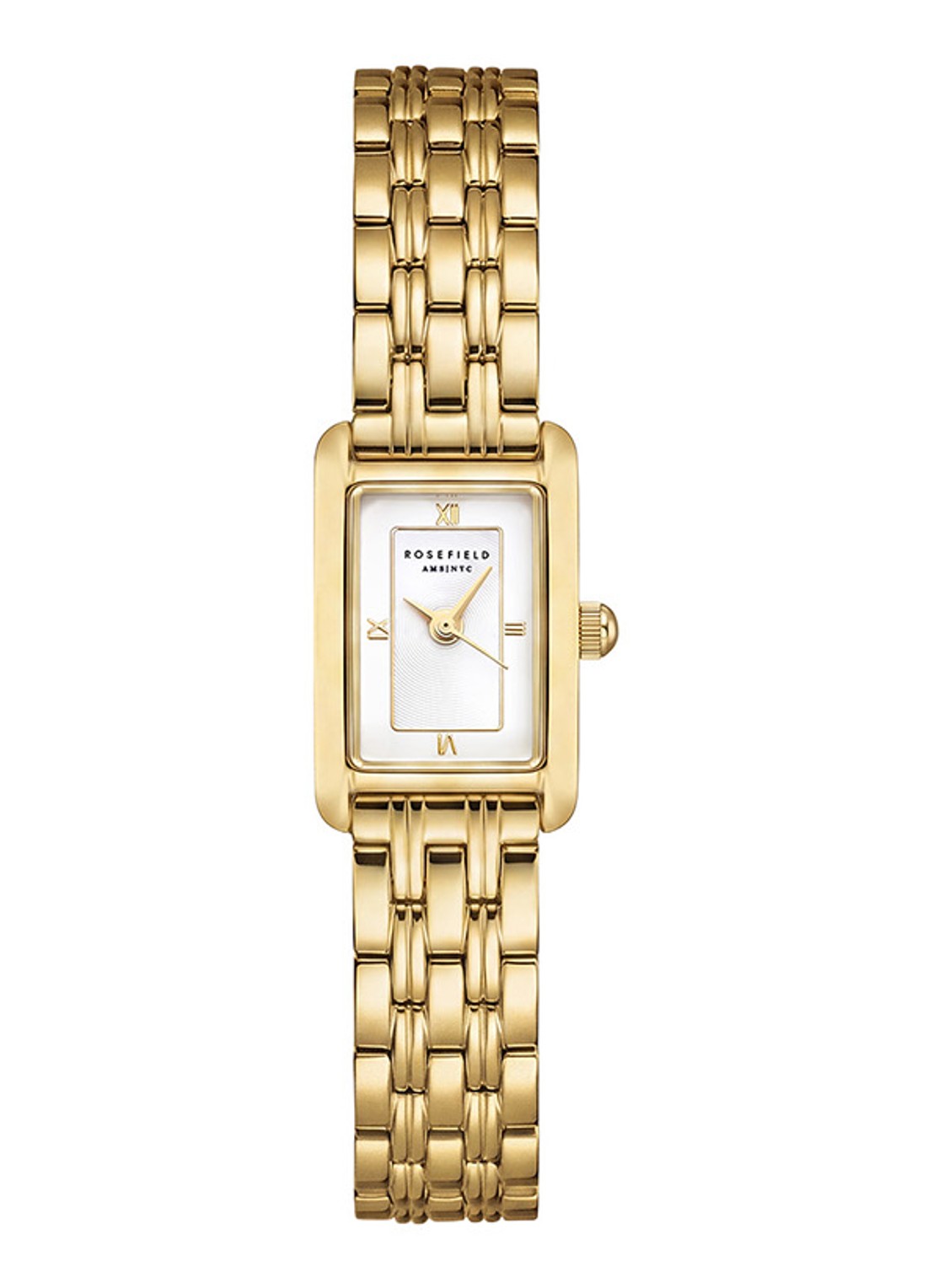 Rosefield Mini Heirloom horloge  - voorkant mwgsg-m08 - goud