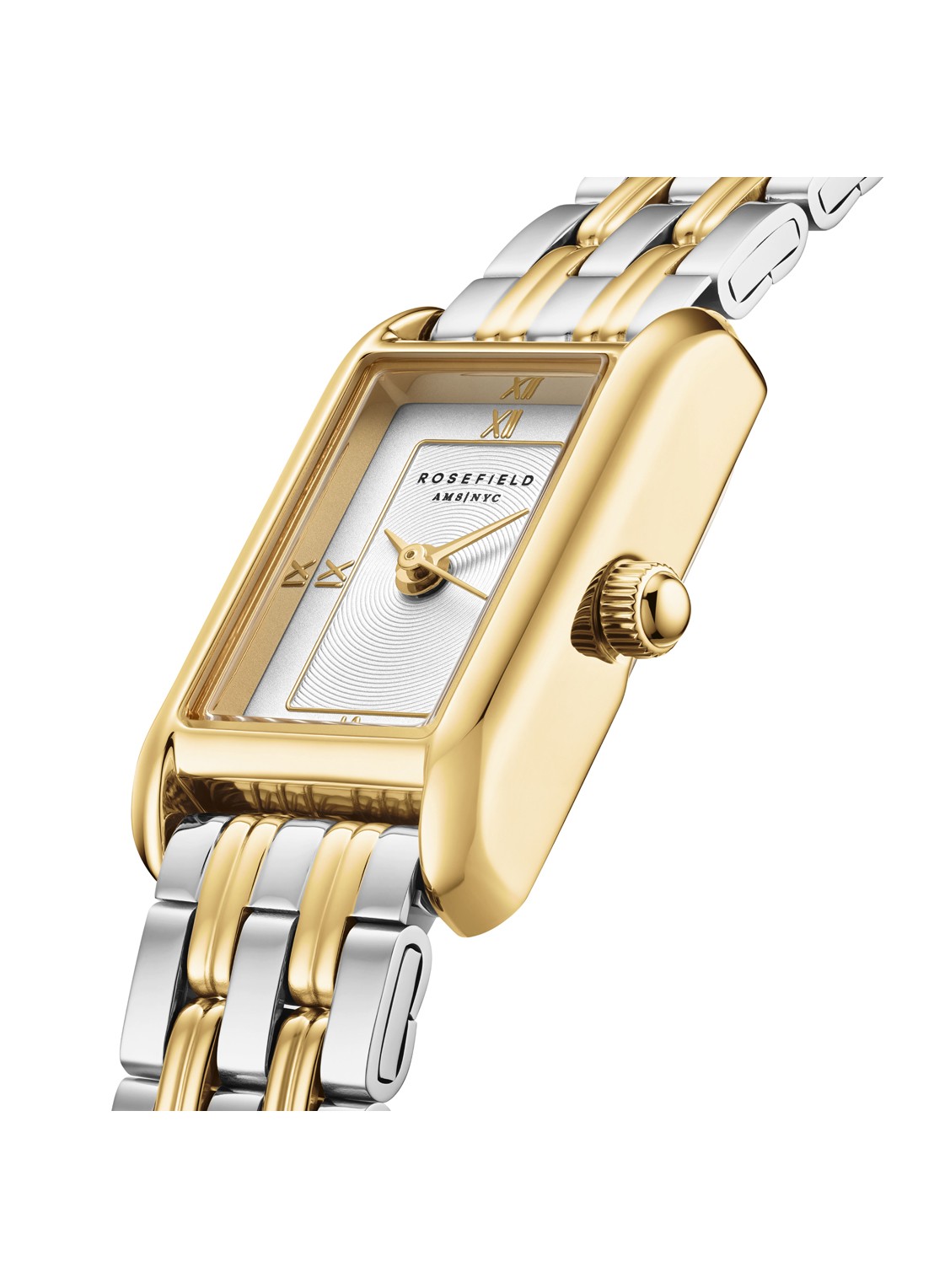 Rosefield Mini Heirloom horloge  - detail 3 mwdsd-m10 - zilver/goud