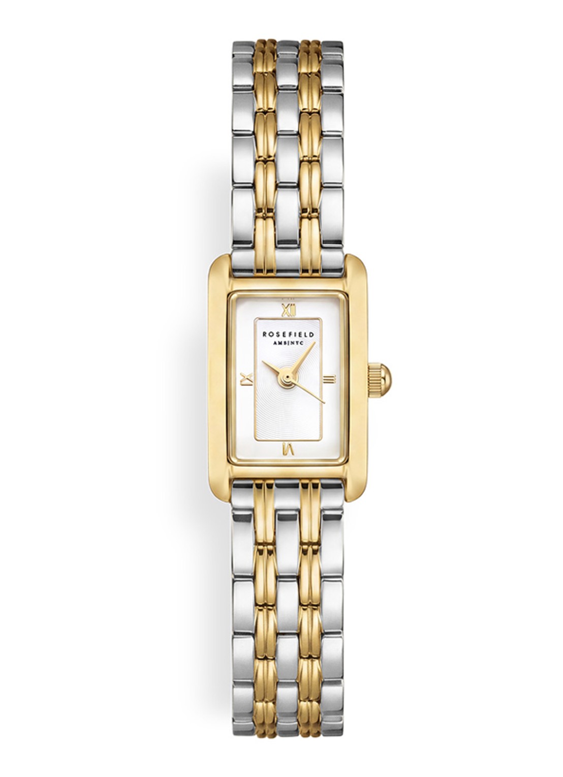 Rosefield Mini Heirloom horloge  - voorkant mwdsd-m10 - zilver/goud