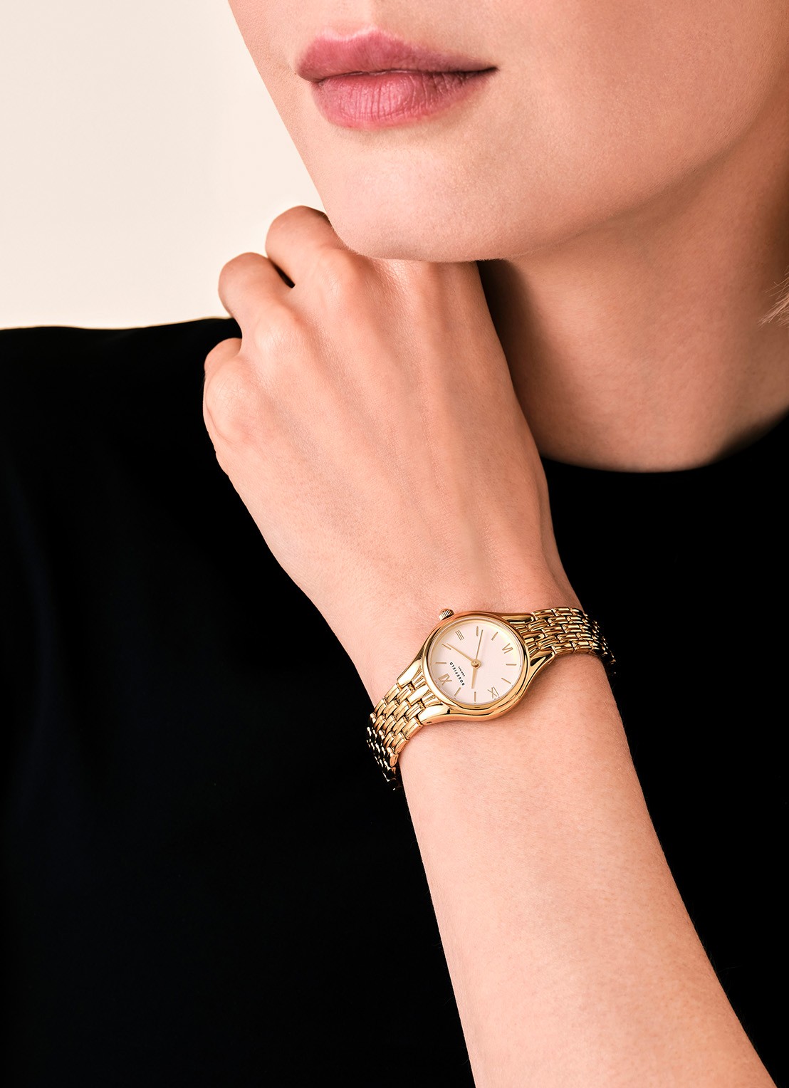 Rosefield Muse horloge - voorkant 2 muwgsg-mu01 - goud