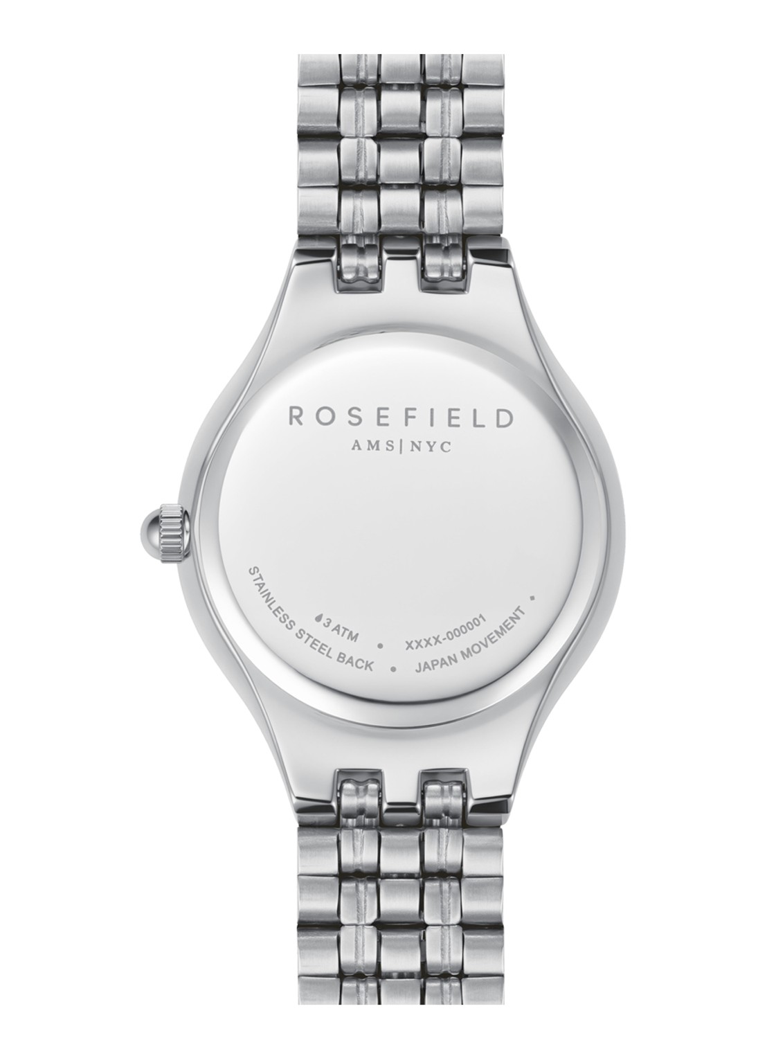 Rosefield Muse horloge - detail 3 muwsss-mu02 - zilver