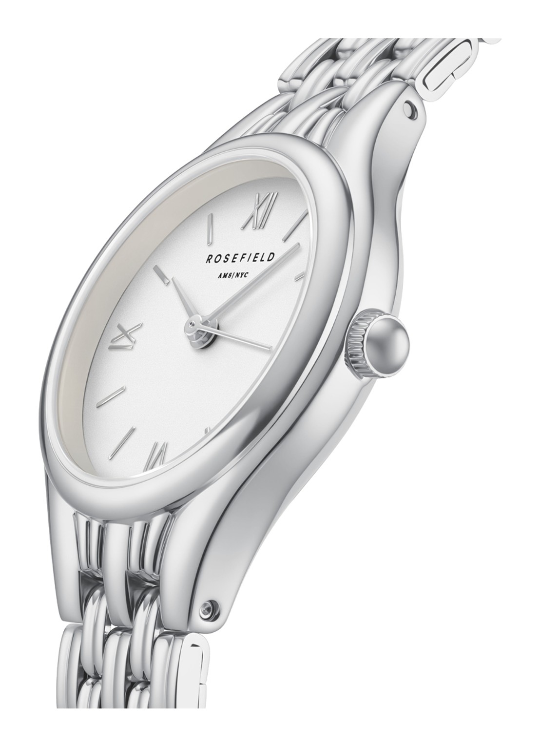 Rosefield Muse horloge - detail 5 muwsss-mu02 - zilver